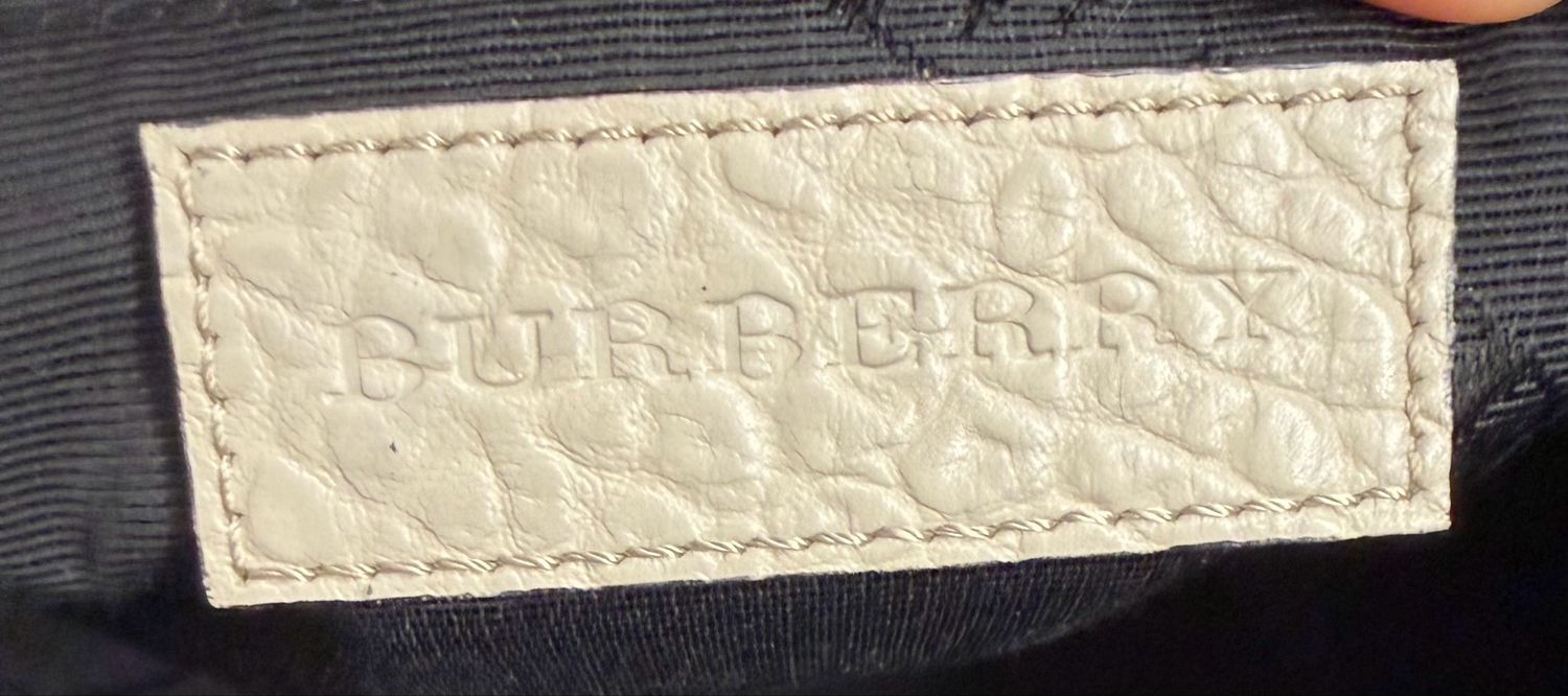 Burberry Heritage Grain Check Embossed Crossbody  Sling