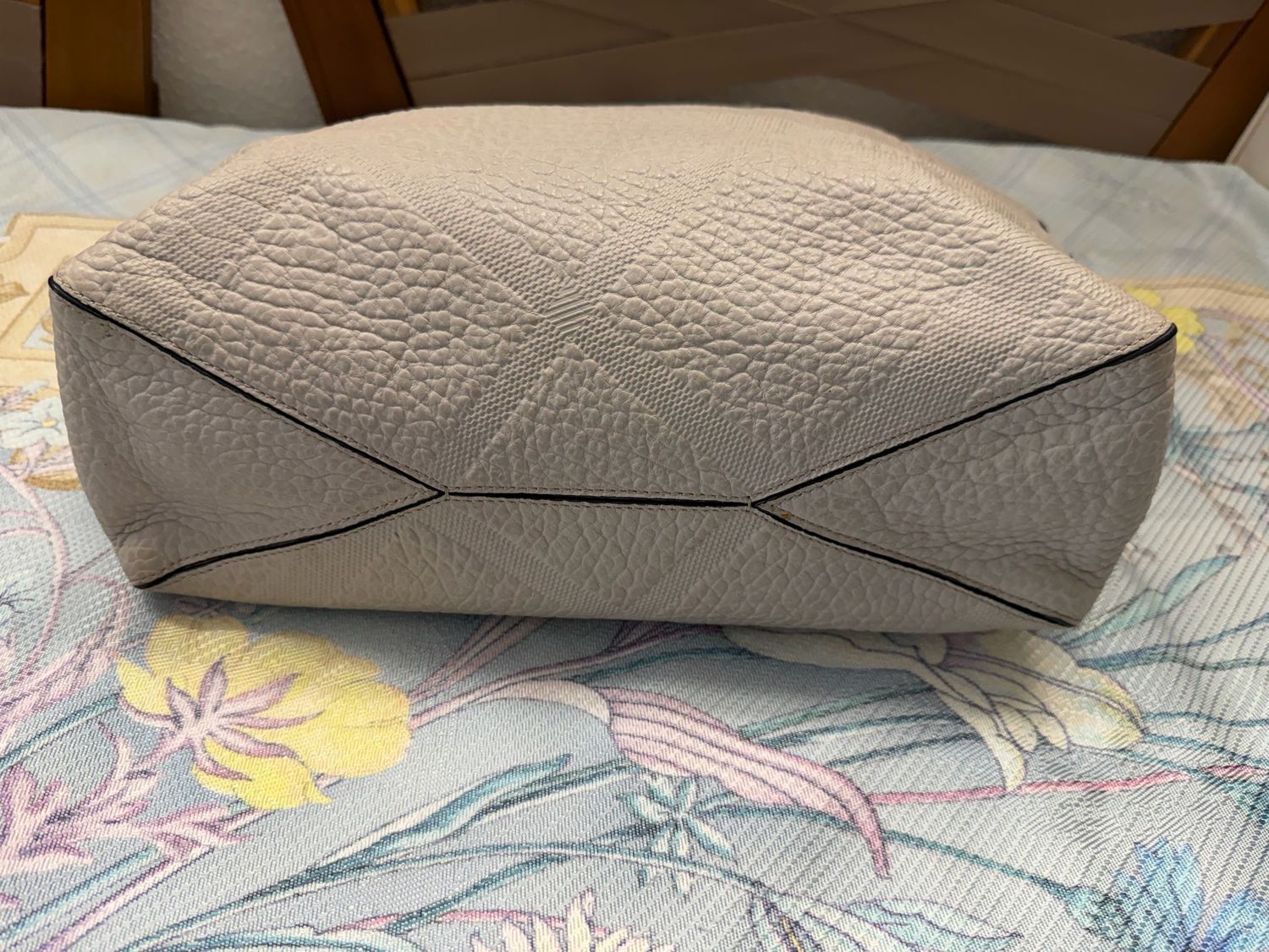 Burberry Heritage Grain Check Embossed Crossbody  Sling