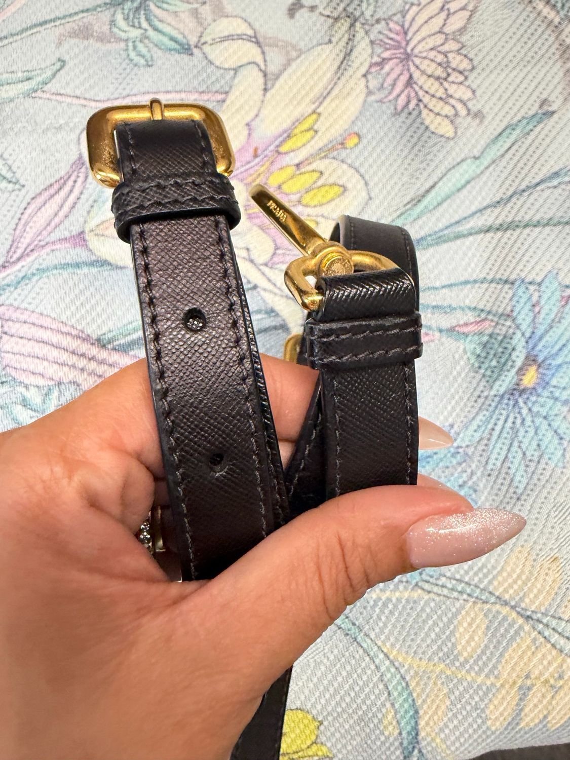 Prada Nylon Tessuto Saffiano Trimmed Zipper Tote Crossbody In Black