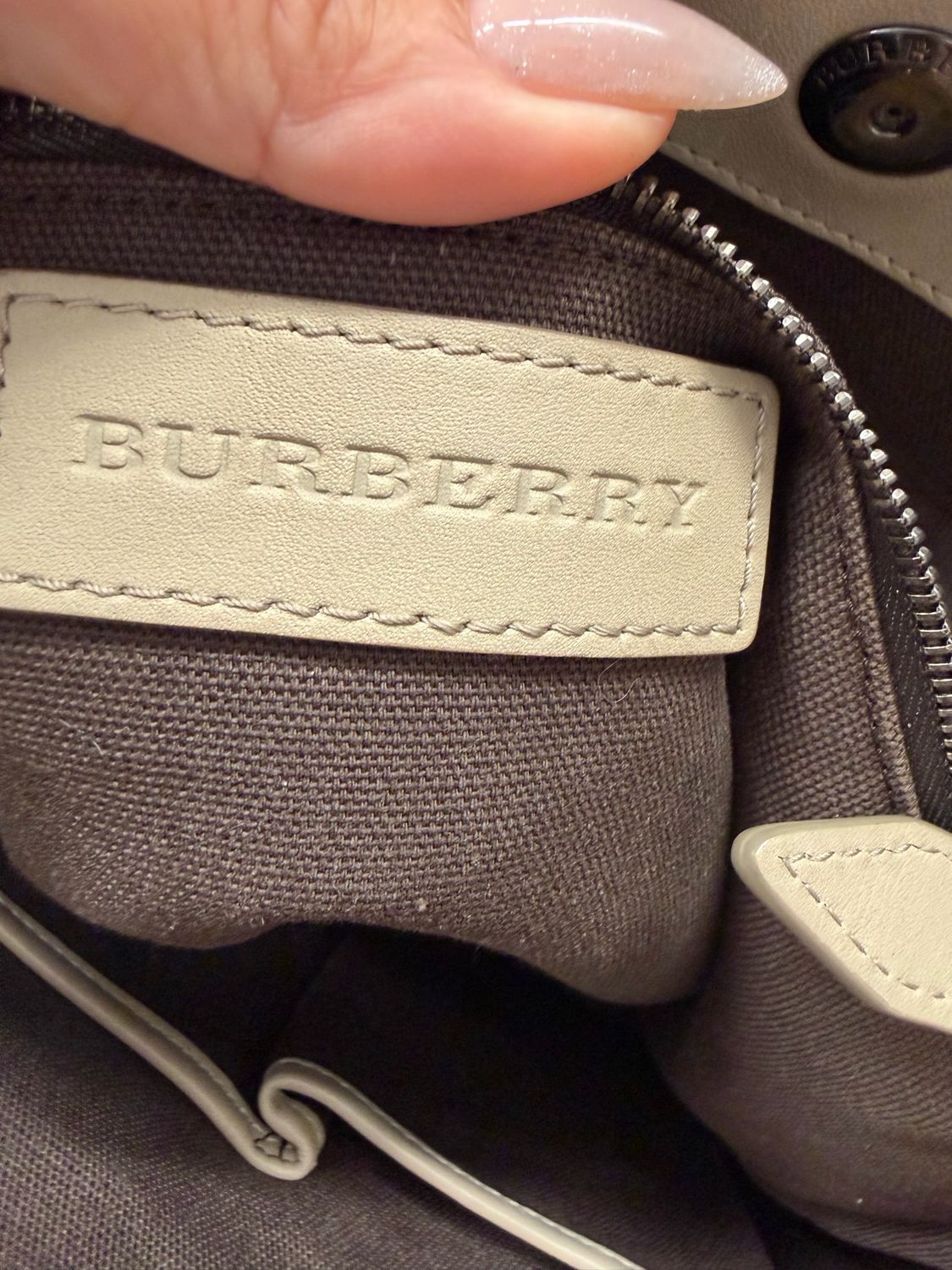 Burberry Haymarket Smoke Check Marlow Tote Shoulder Bag