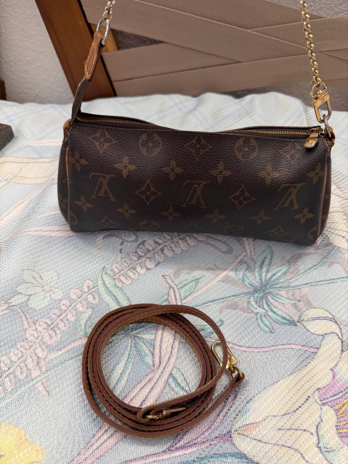 Louis Vuitton Monogram Eva Pochette Clutch Crossbody Sling