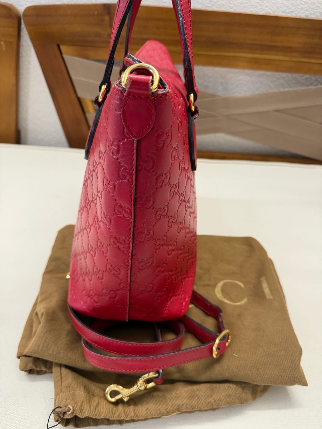 Gucci Linnea Foldover Guccissima Crossbody