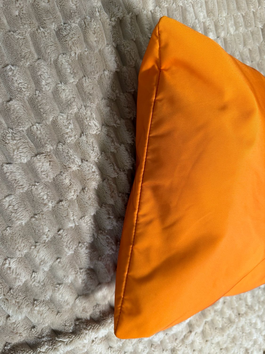 Burberry Nylon Orange Tote Shoulder Logo