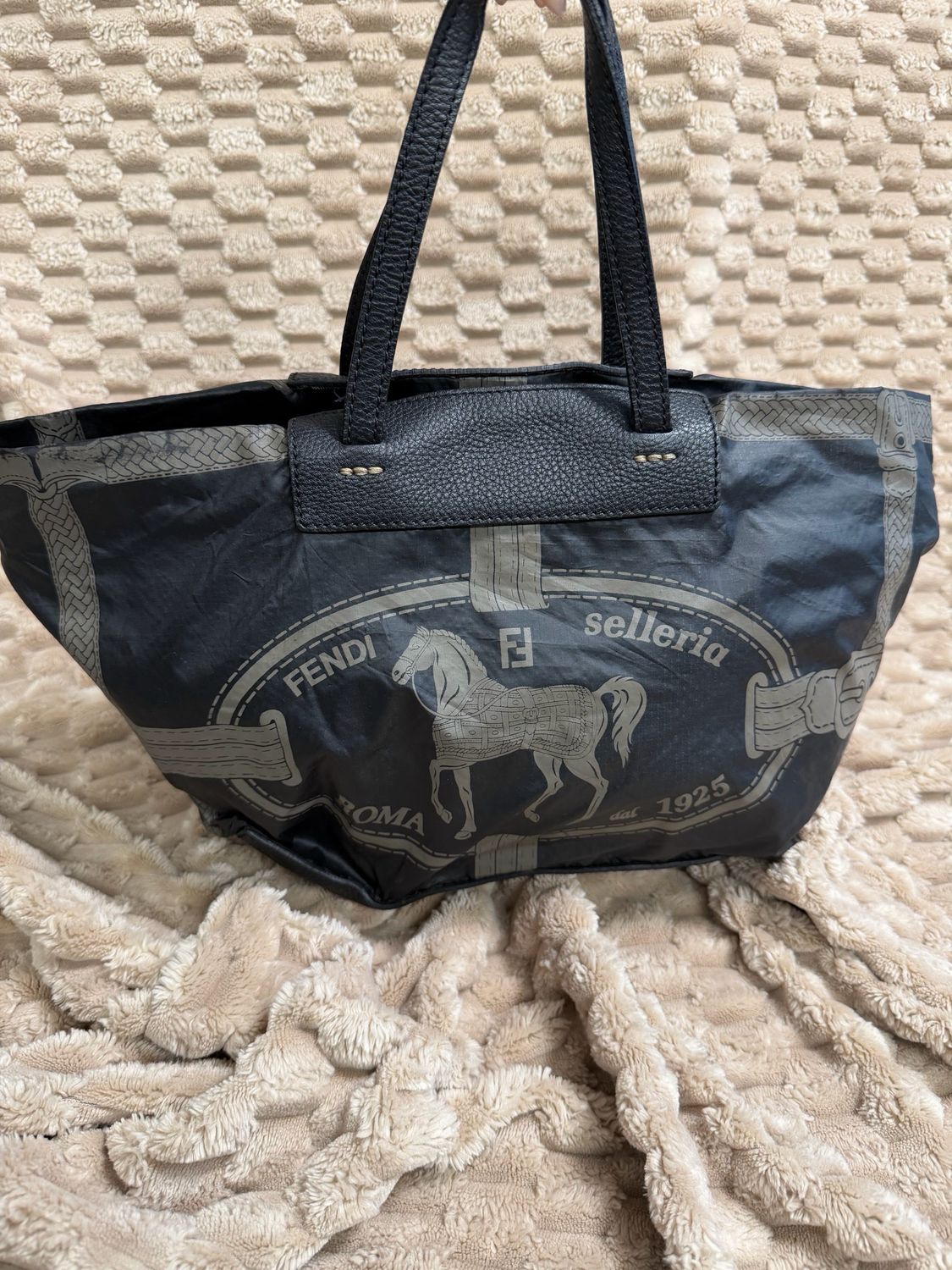 Fendi Roma Selleria Packable Nylon Tote