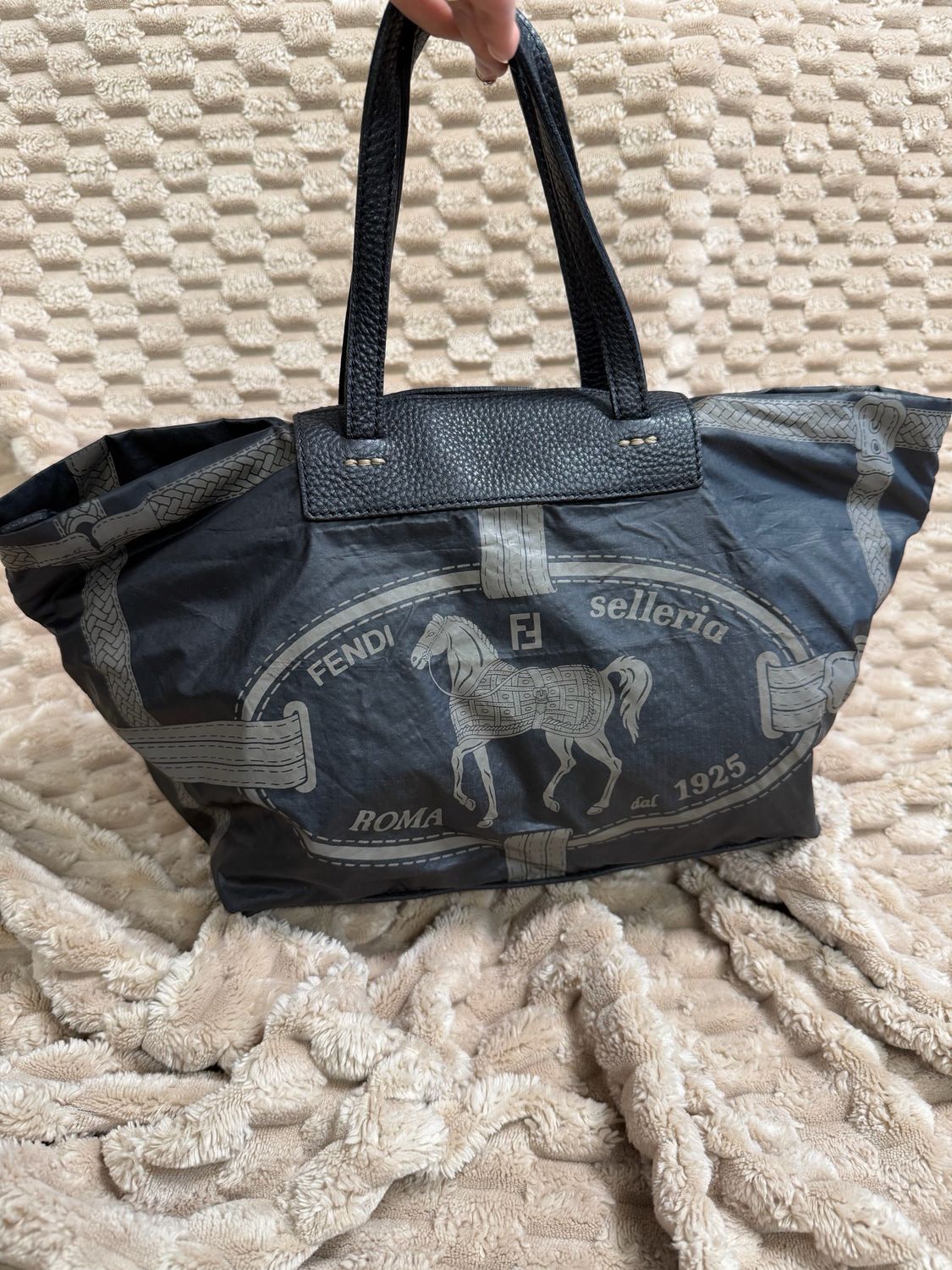 Fendi Roma Selleria Packable Nylon Tote