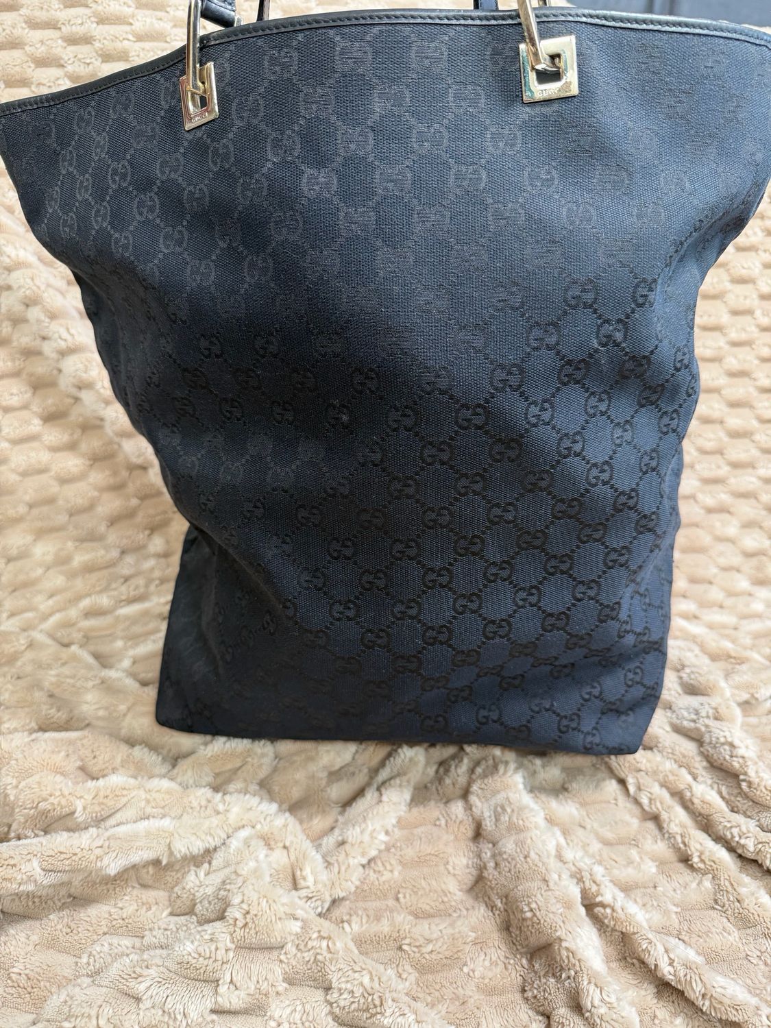 Gucci Monogram Canvas Vertical Tote in Large