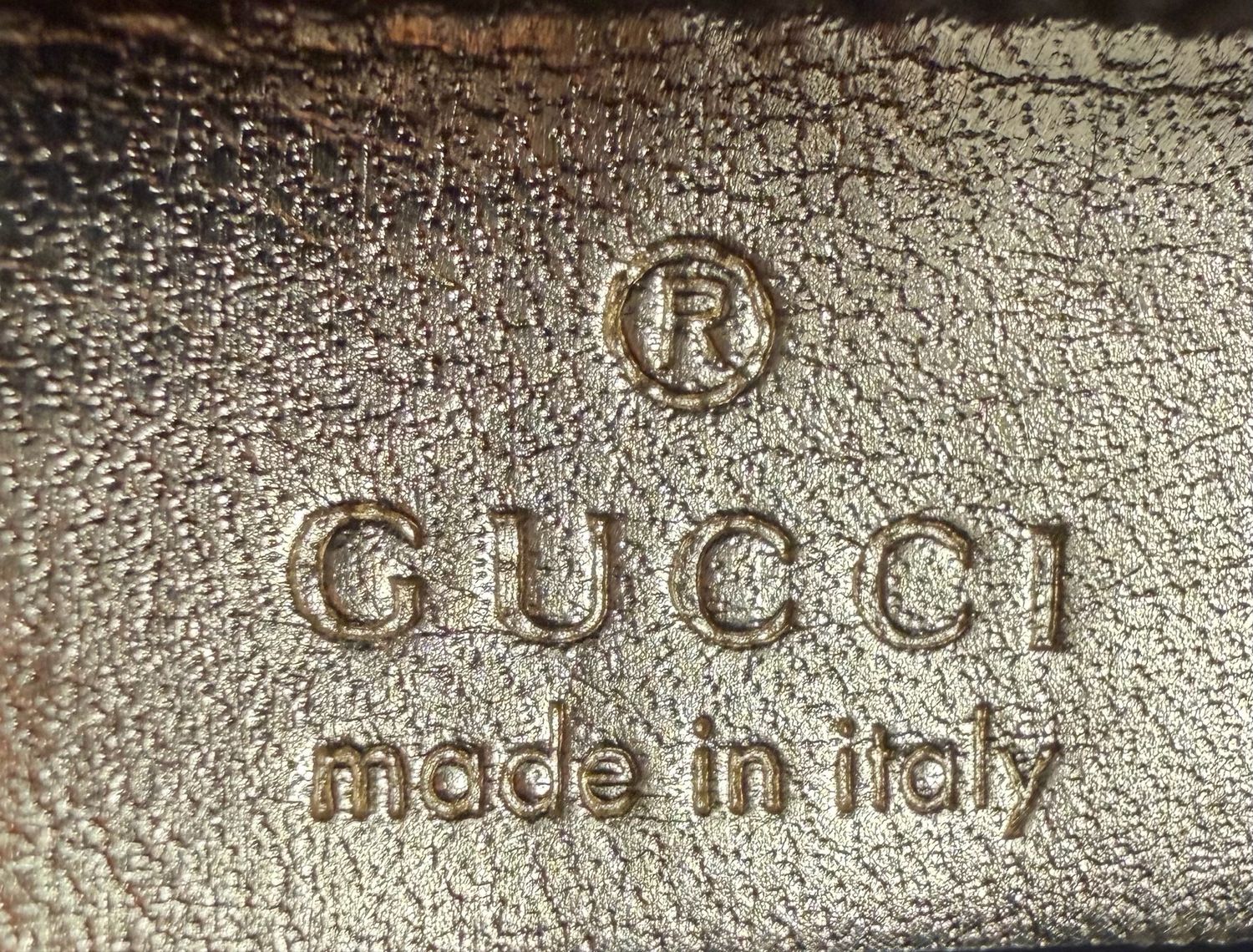 Gucci Alma Dome Guccy Sling Crossbody in Gold