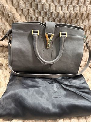 Yves Saint Laurent Cabas Chyc Crossbody in Gray