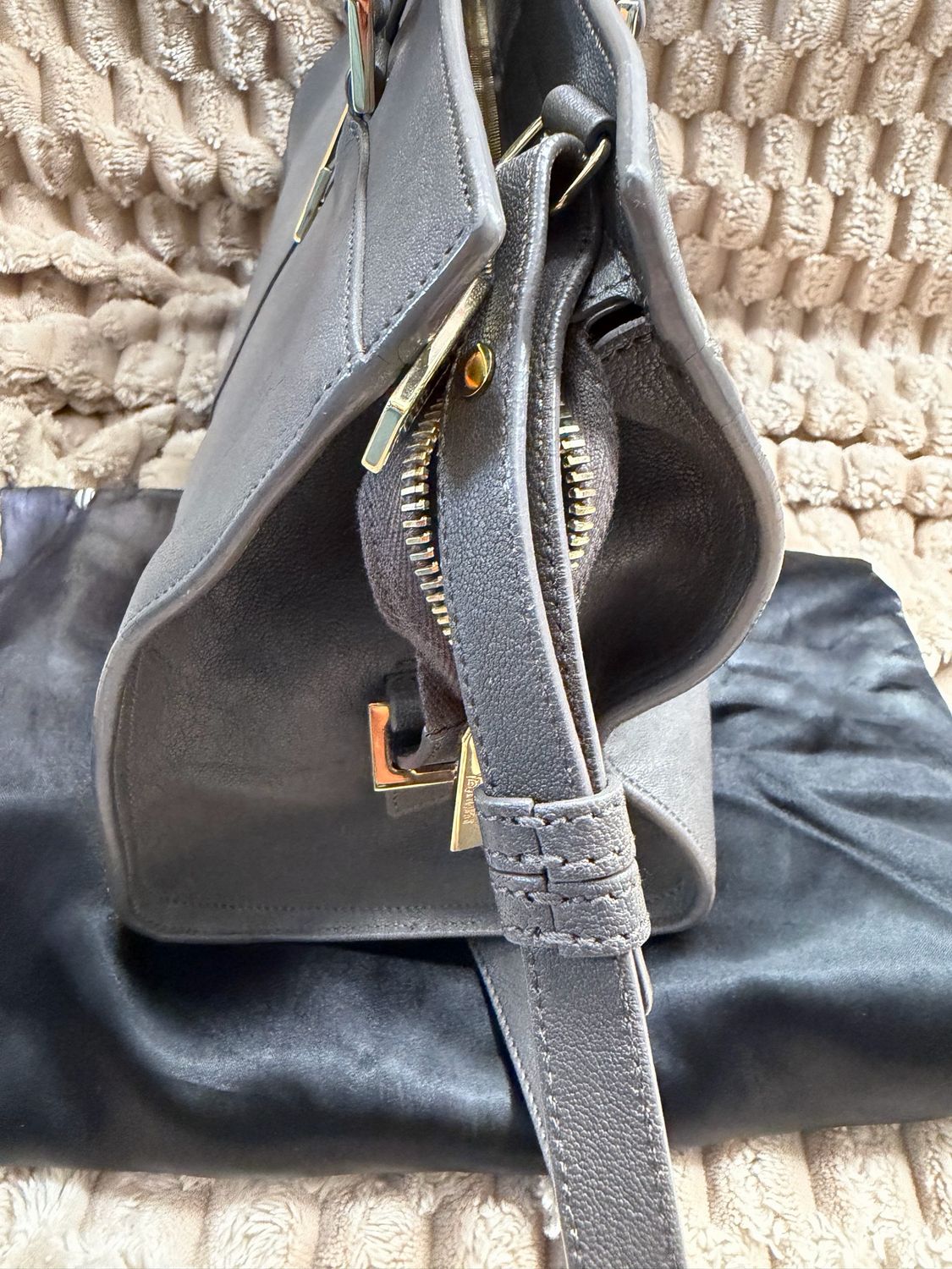 Yves Saint Laurent Cabas Chyc Crossbody in Gray