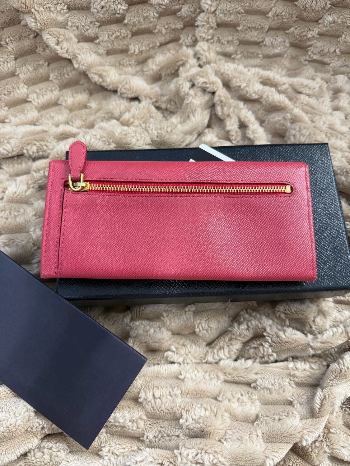Prada Saffiano Continental Flap Wallet