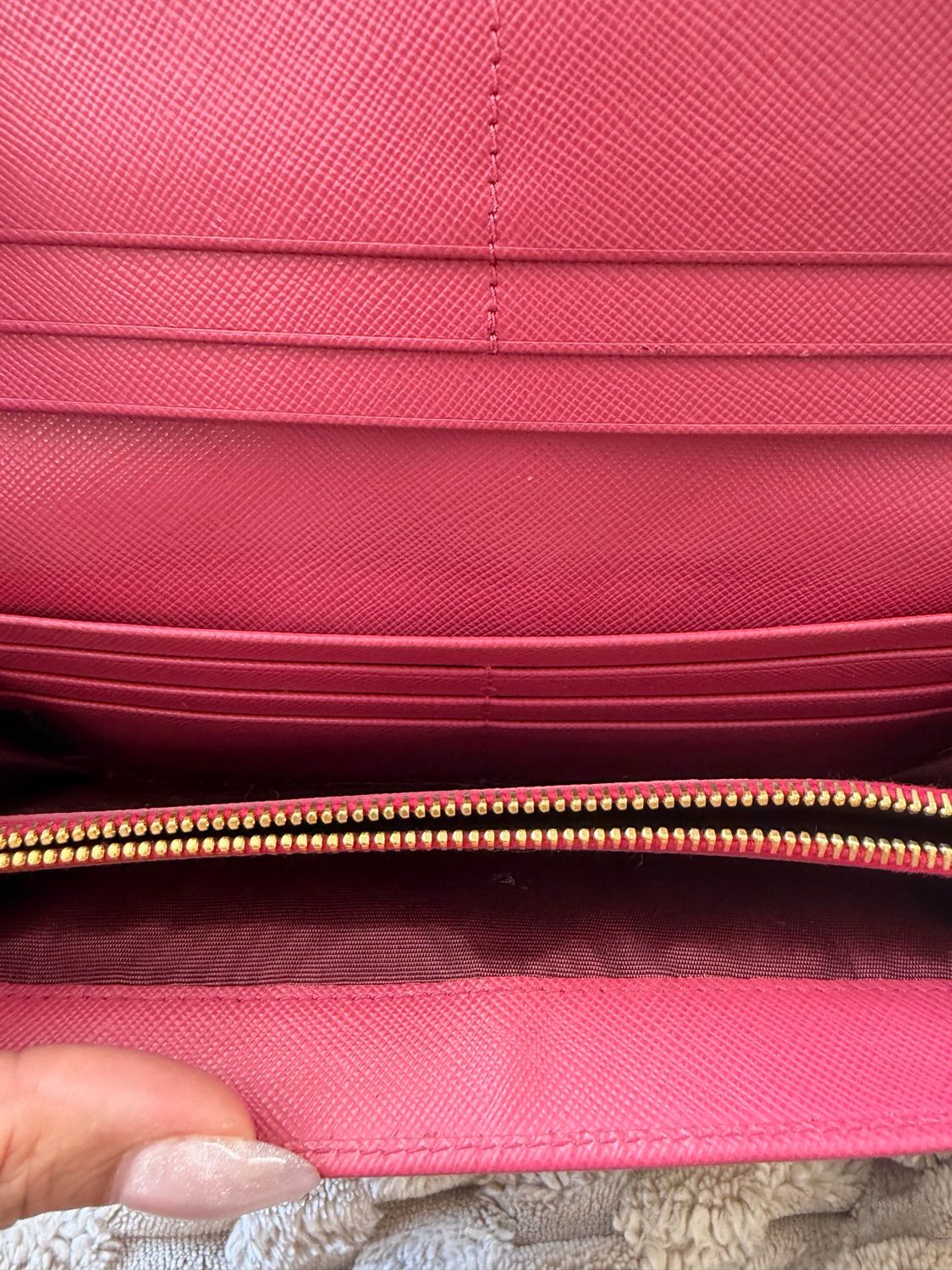 Prada Saffiano Continental Flap Wallet