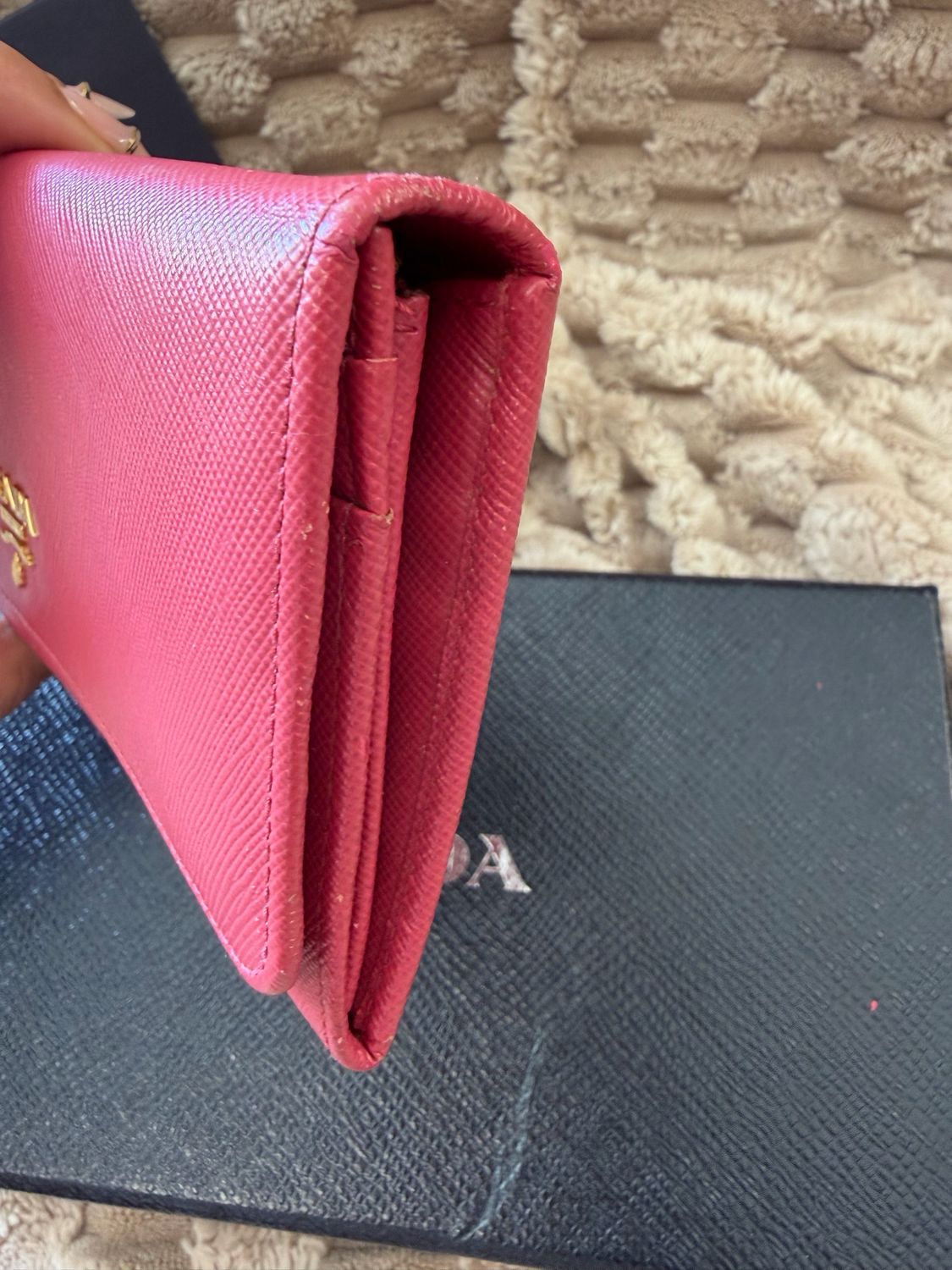 Prada Saffiano Continental Flap Wallet