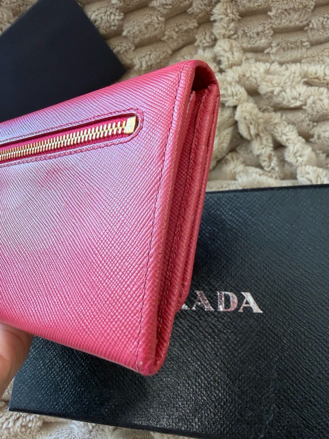 Prada Saffiano Continental Flap Wallet