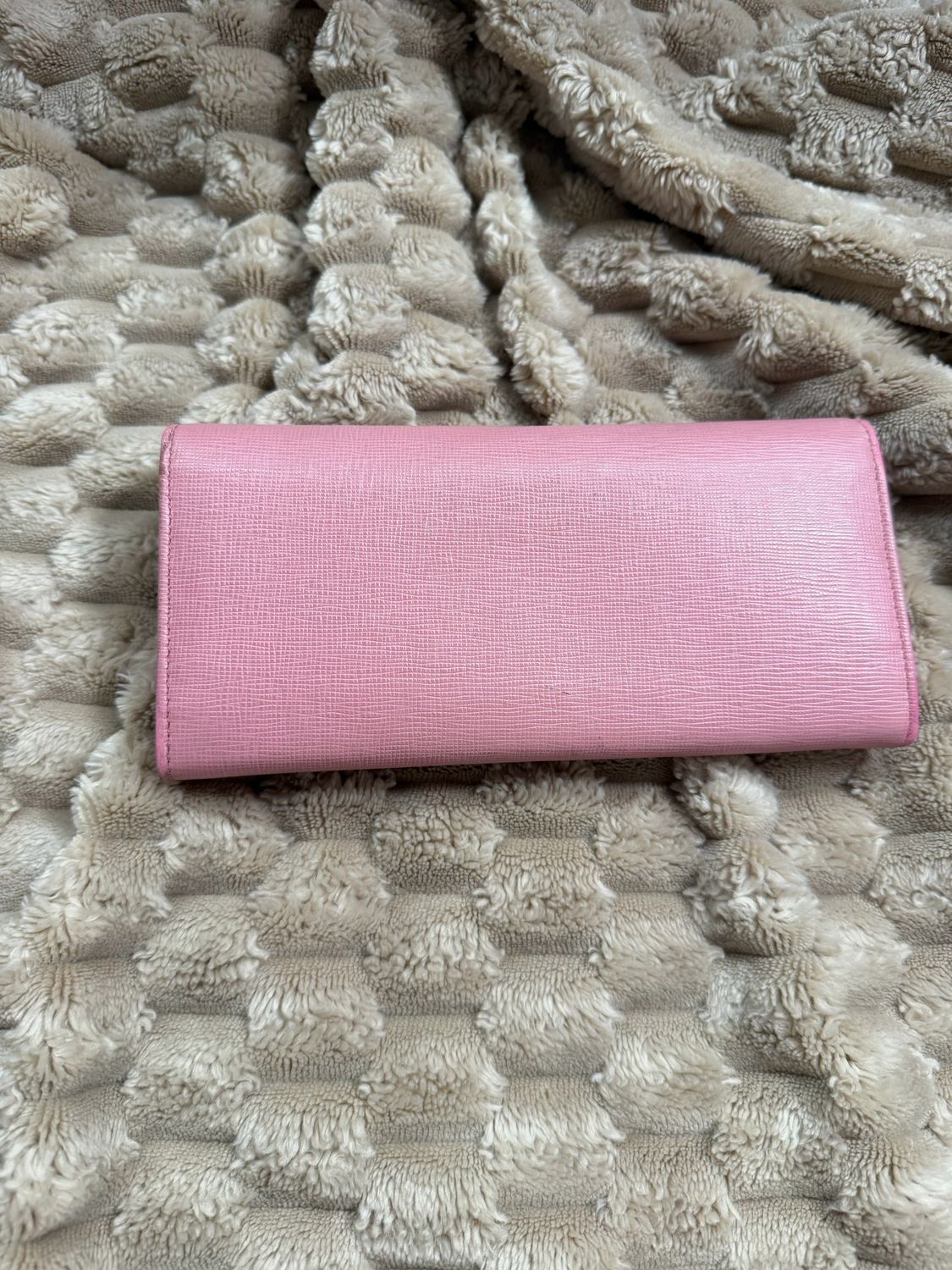 Fendi Saffiano Continental Flap Wallet