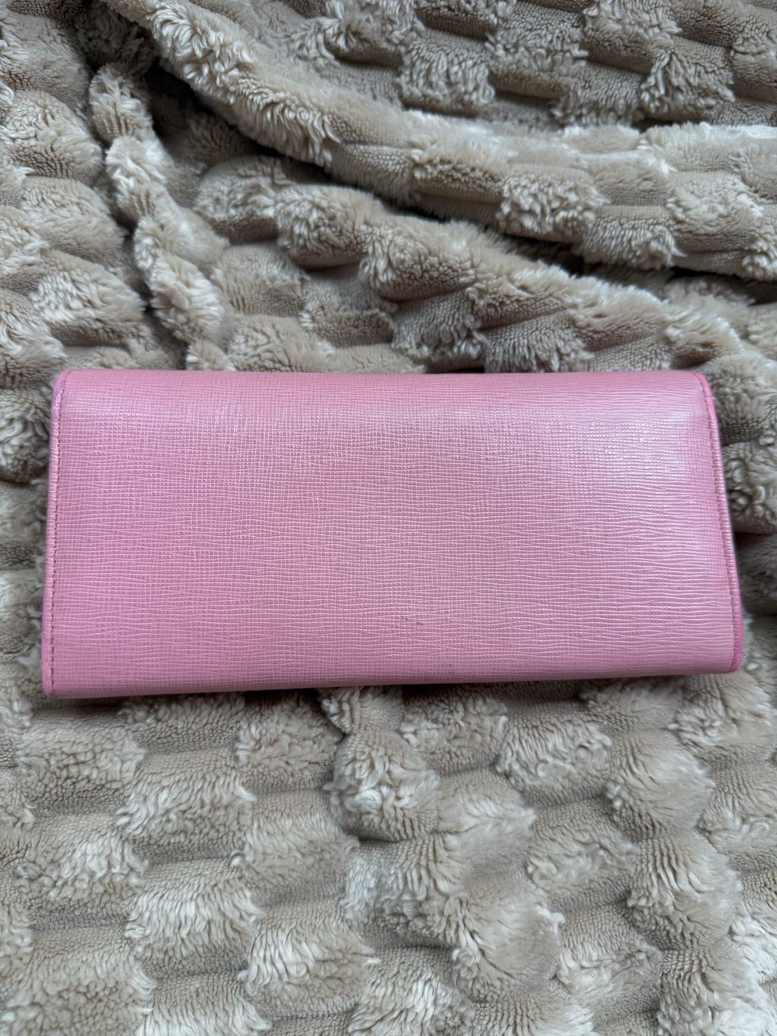 Fendi Saffiano Continental Flap Wallet