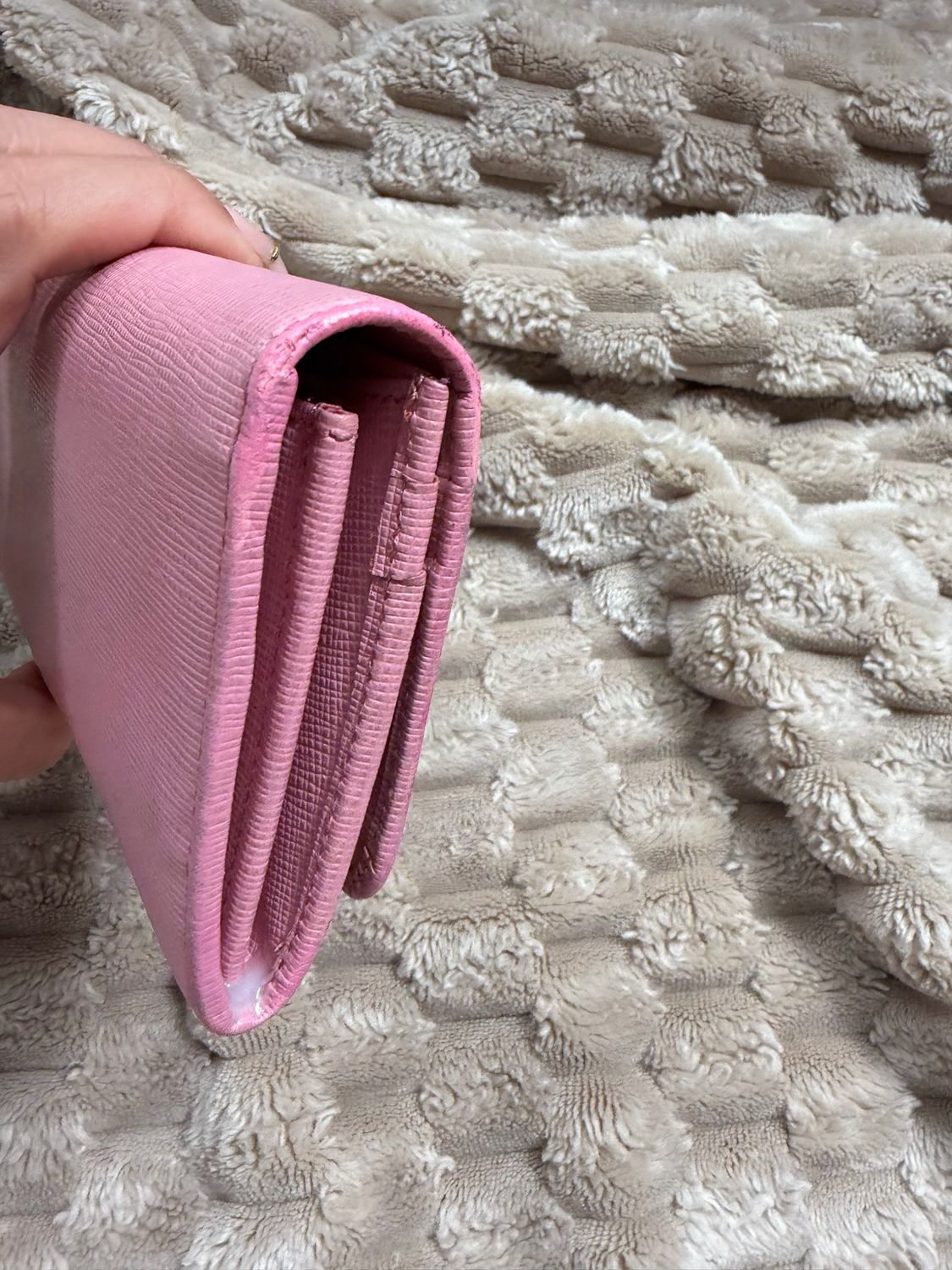 Fendi Saffiano Continental Flap Wallet