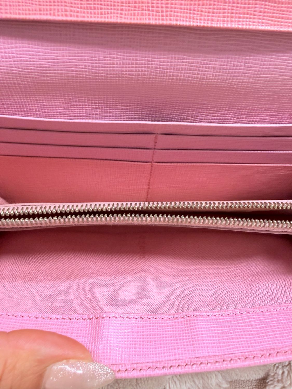 Fendi Saffiano Continental Flap Wallet