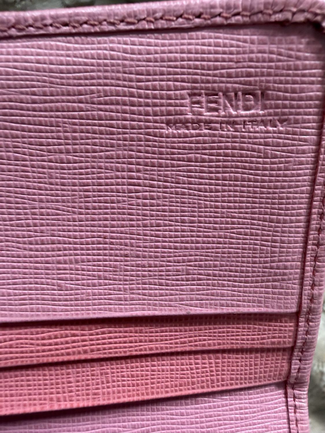Fendi Saffiano Continental Flap Wallet