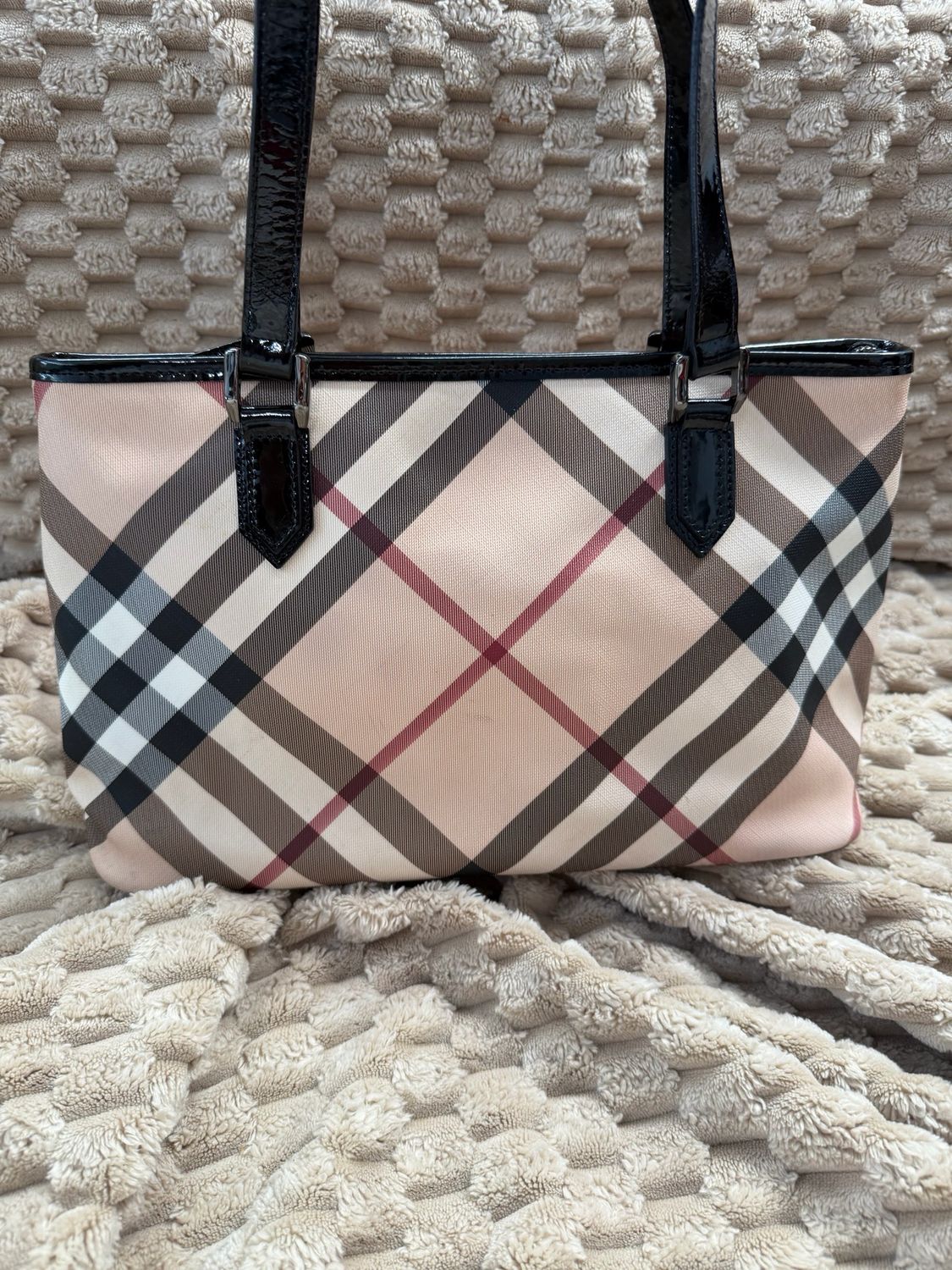 Burberry Supernova Check Nickie Tote Shoulder