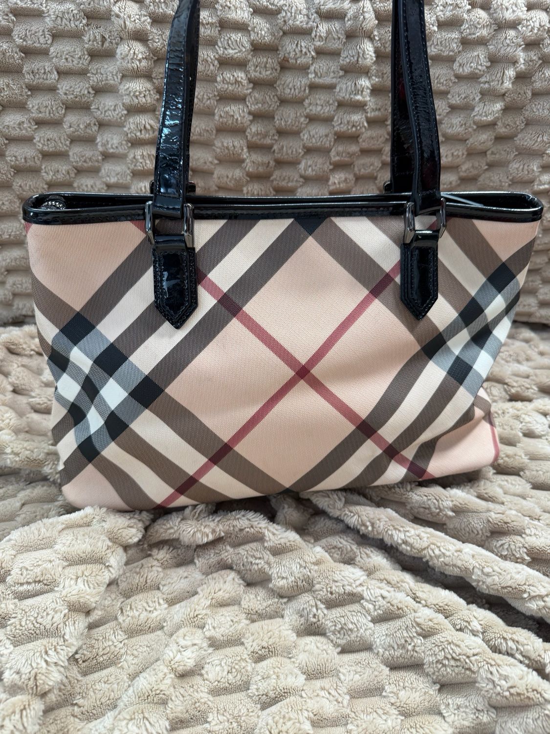 Burberry Supernova Check Nickie Tote Shoulder