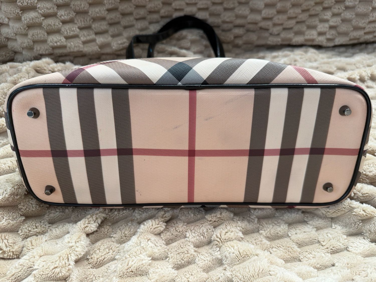 Burberry Supernova Check Nickie Tote Shoulder