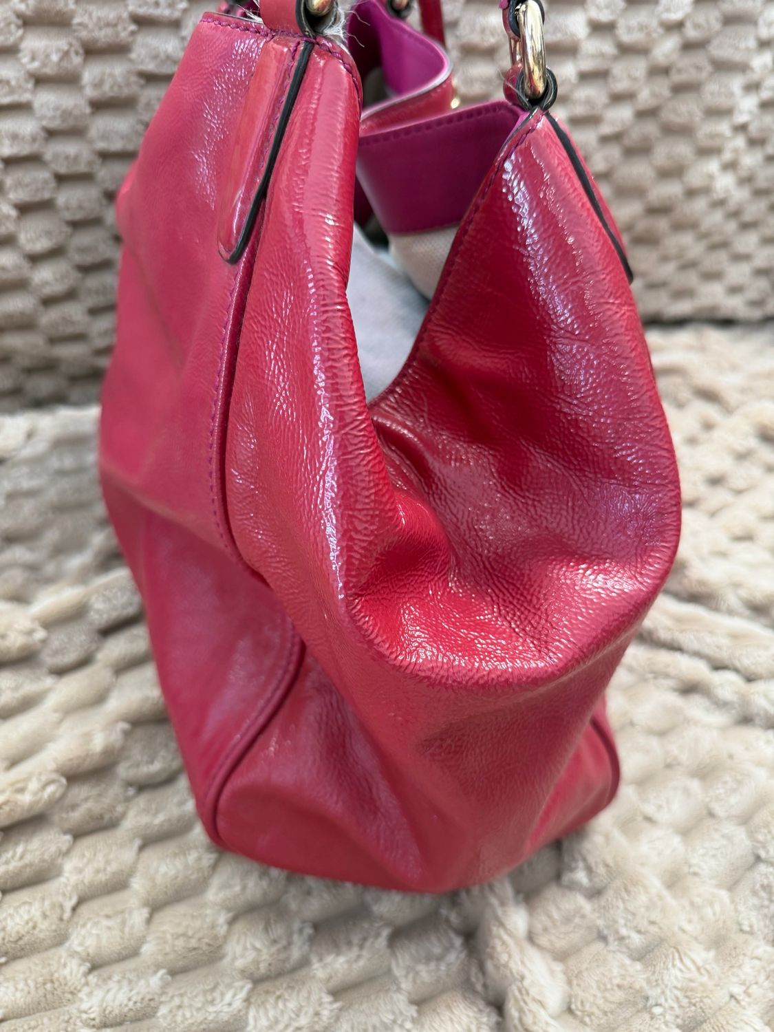 Gucci Soho Small Tote in Patent Pink