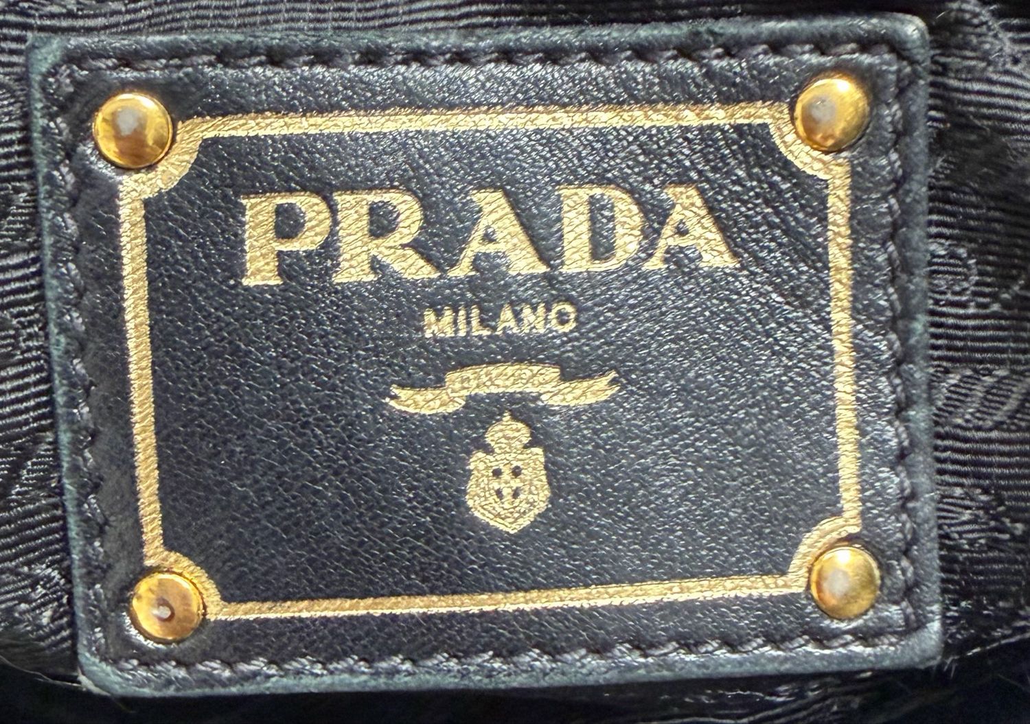 Prada Nylon Tessuto Gaufre Convertible Crossbody in Black