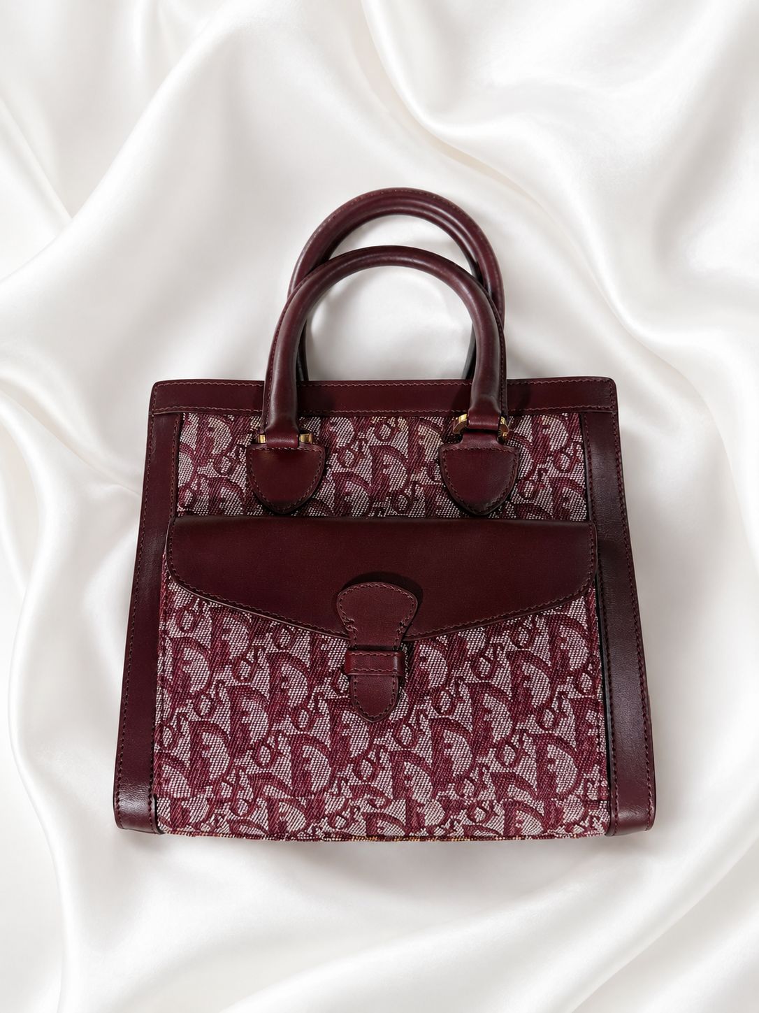 Christian Dior Monogram Pocket Tote in Red