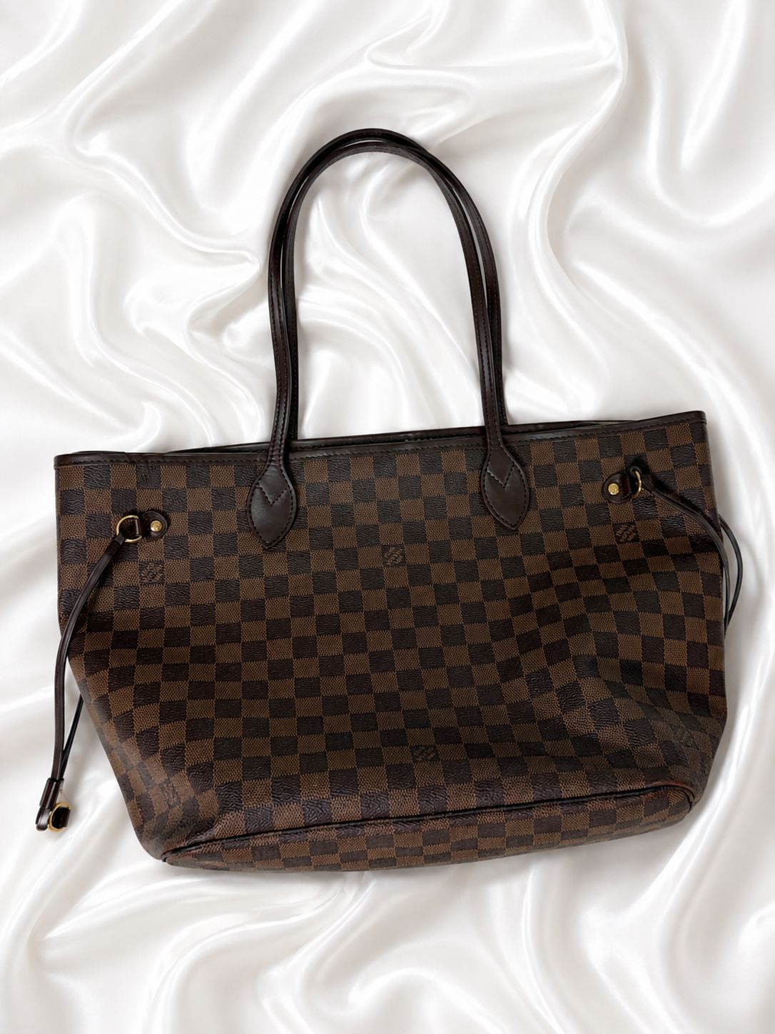 Louis Vuitton Monogram Damier Ebene Neverfull Mm 