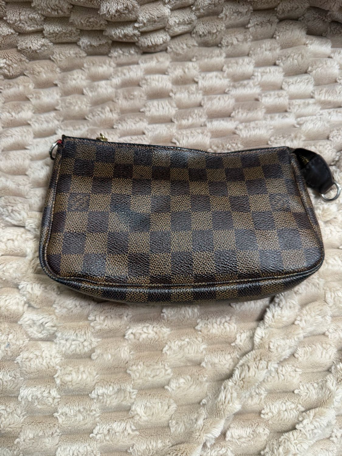 Louis Vuitton Damier Ebene Pochette Accesories Zipper