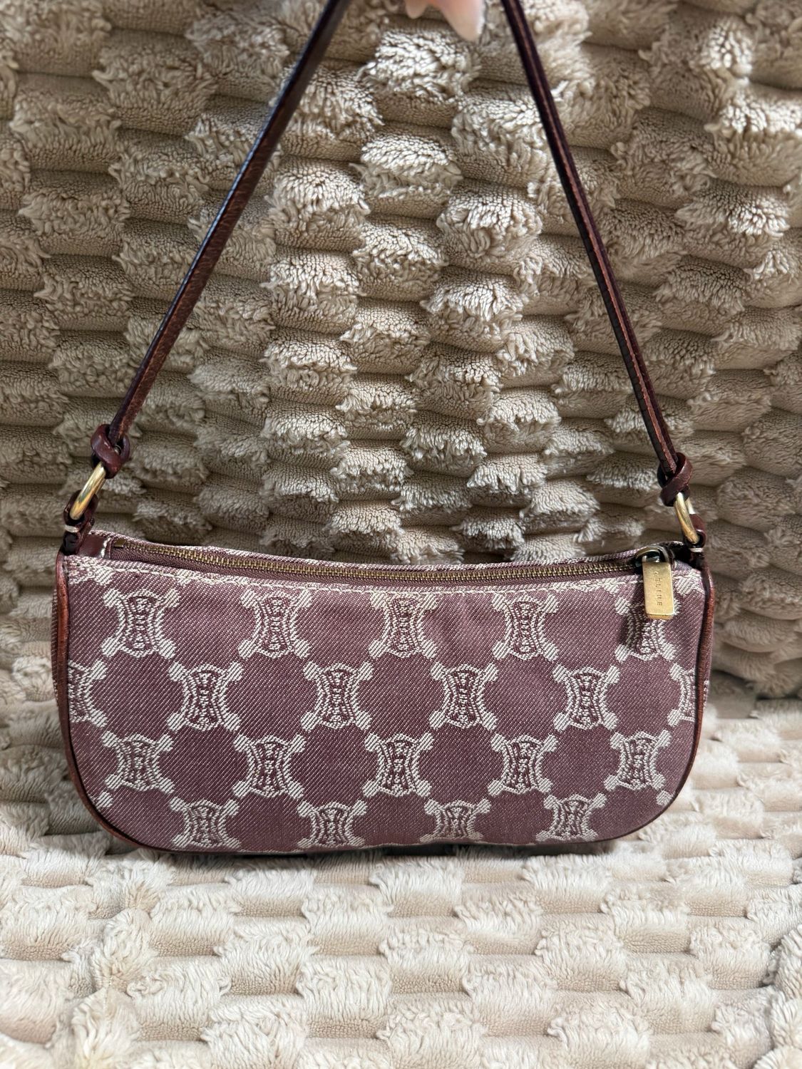 Celine Macadam Hobo Denim Pochette Shoulder 