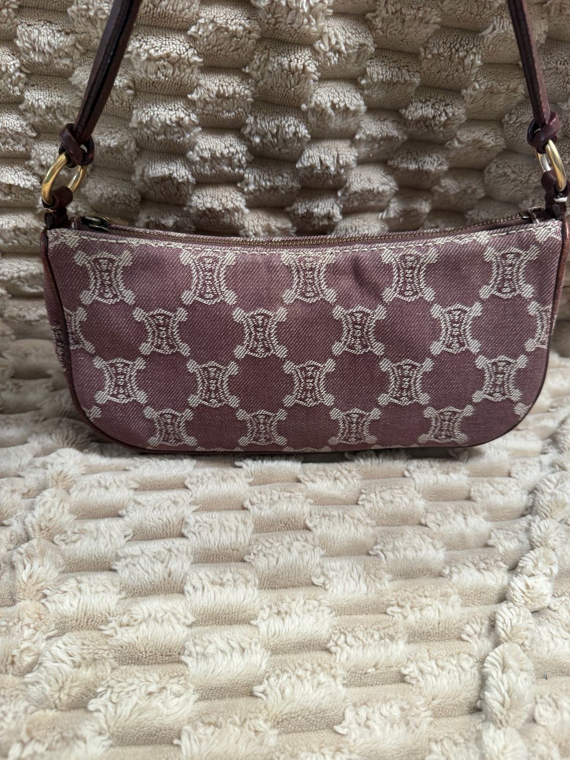 Celine Macadam Hobo Denim Pochette Shoulder 