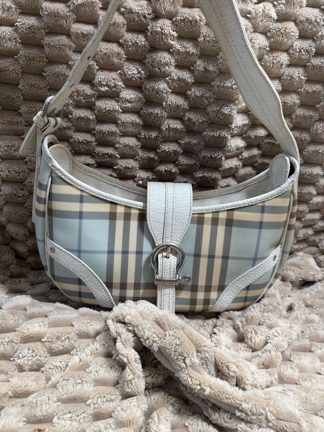 Burberry Nova Check Hobo Shoulder Small