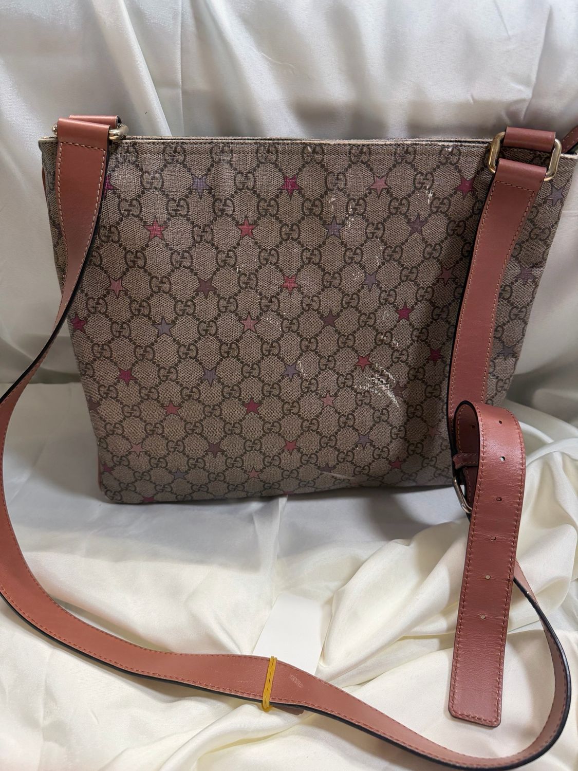 Gucci Flat Messenger Supreme Stars Crossbody