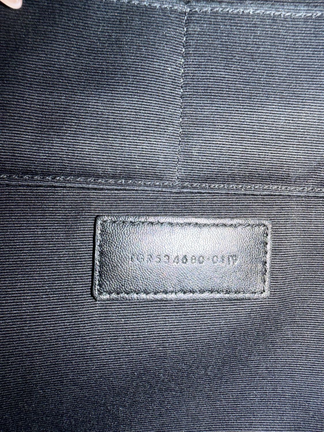 Yves Saint Laurent Zipper Smooth Calfskin Document Clutch Large in Black