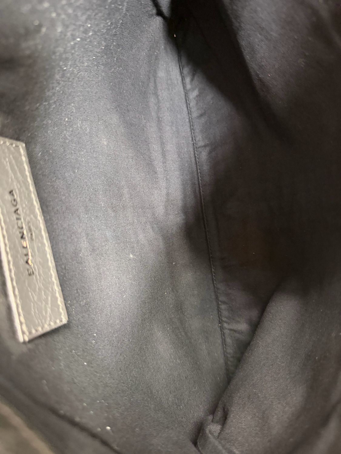 Balenciaga Motocross Zipper Clutch in Gray