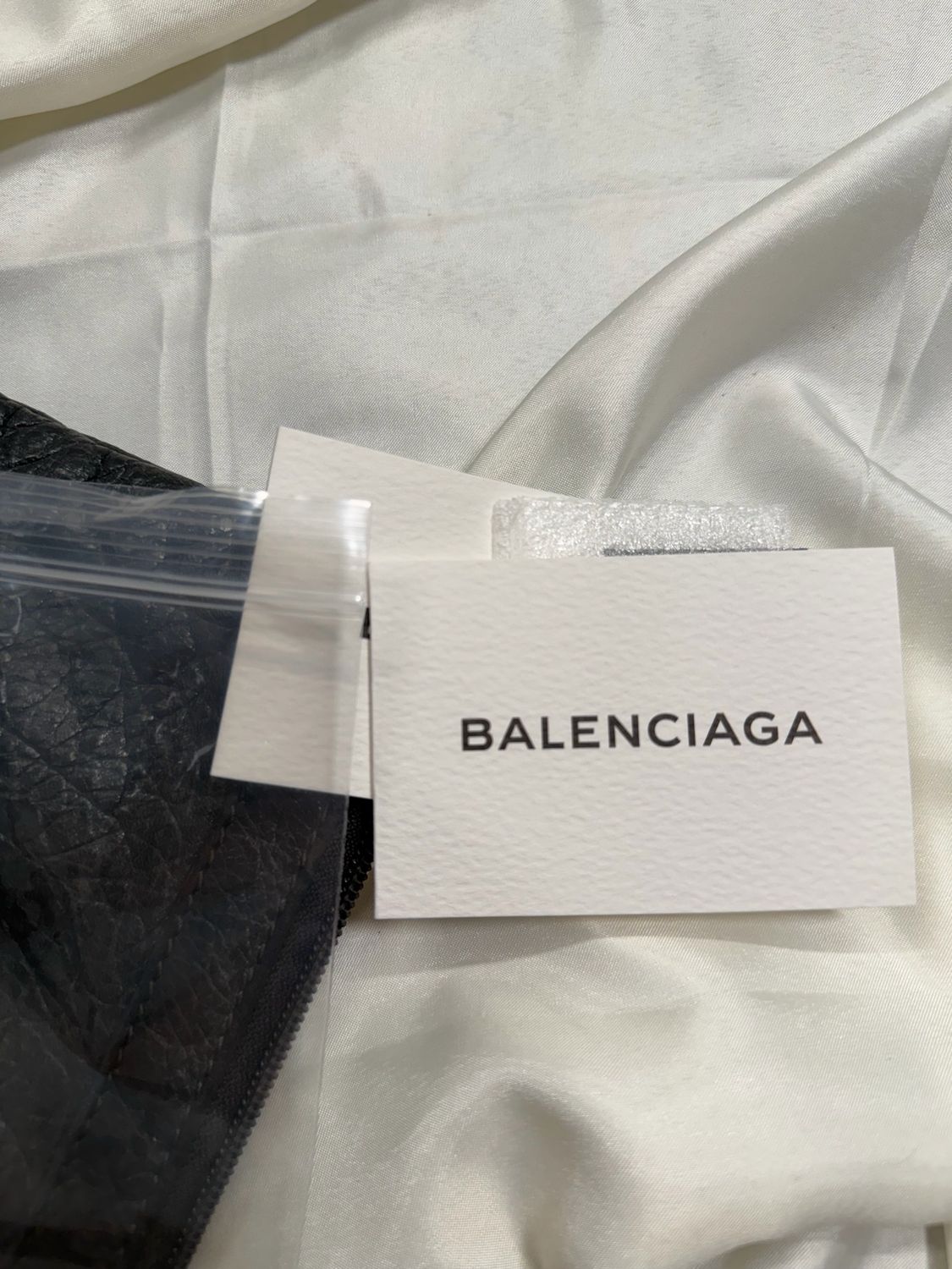 Balenciaga Motocross Zipper Clutch in Gray