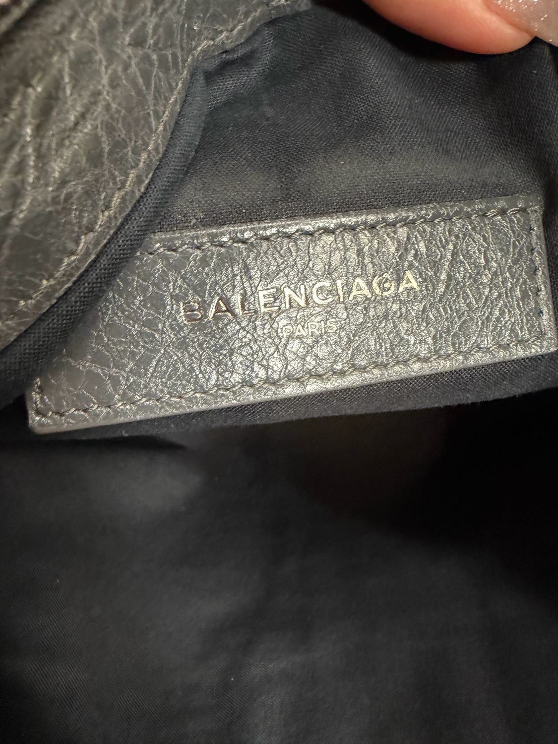 Balenciaga Motocross Zipper Clutch in Gray