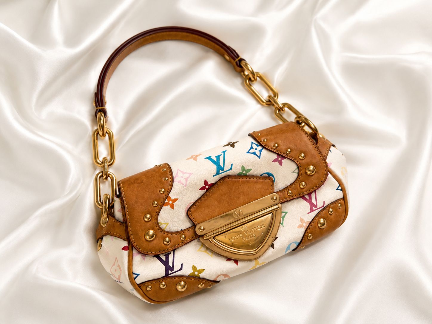 Louis Vuitton X Takashi Murakami Monogram Multicolore Marilyn Blanc