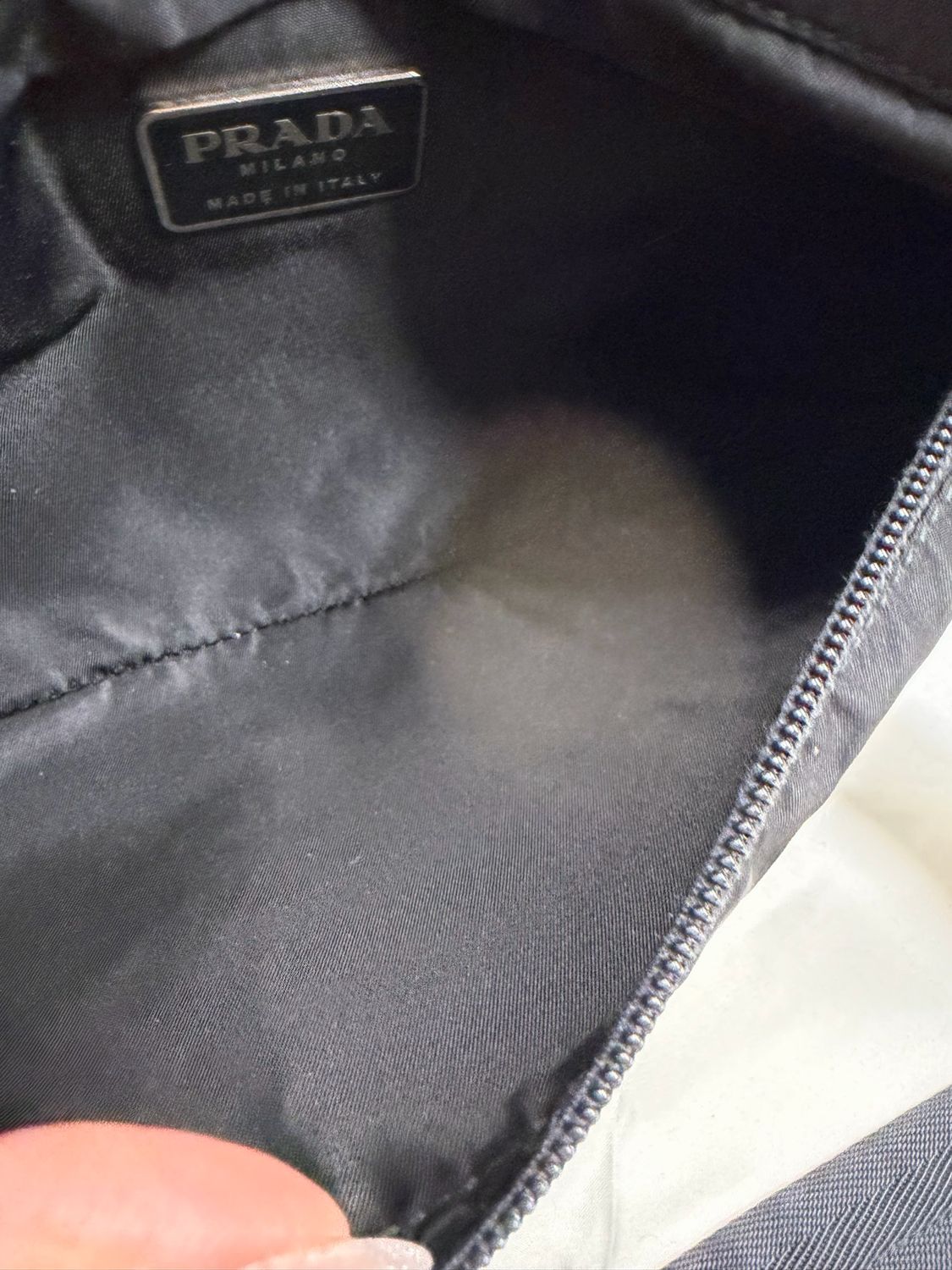 Prada Nylon Tessuto Belt Bag Bum Chest Bag in Black