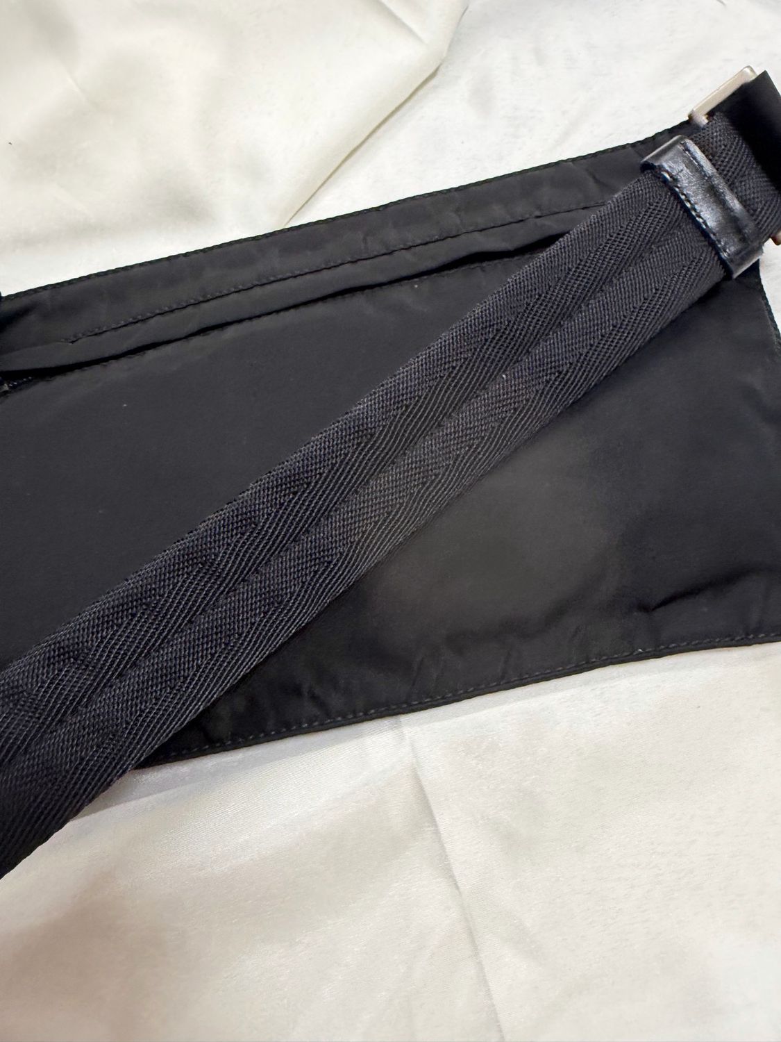Prada Nylon Tessuto Belt Bag Bum Chest Bag in Black