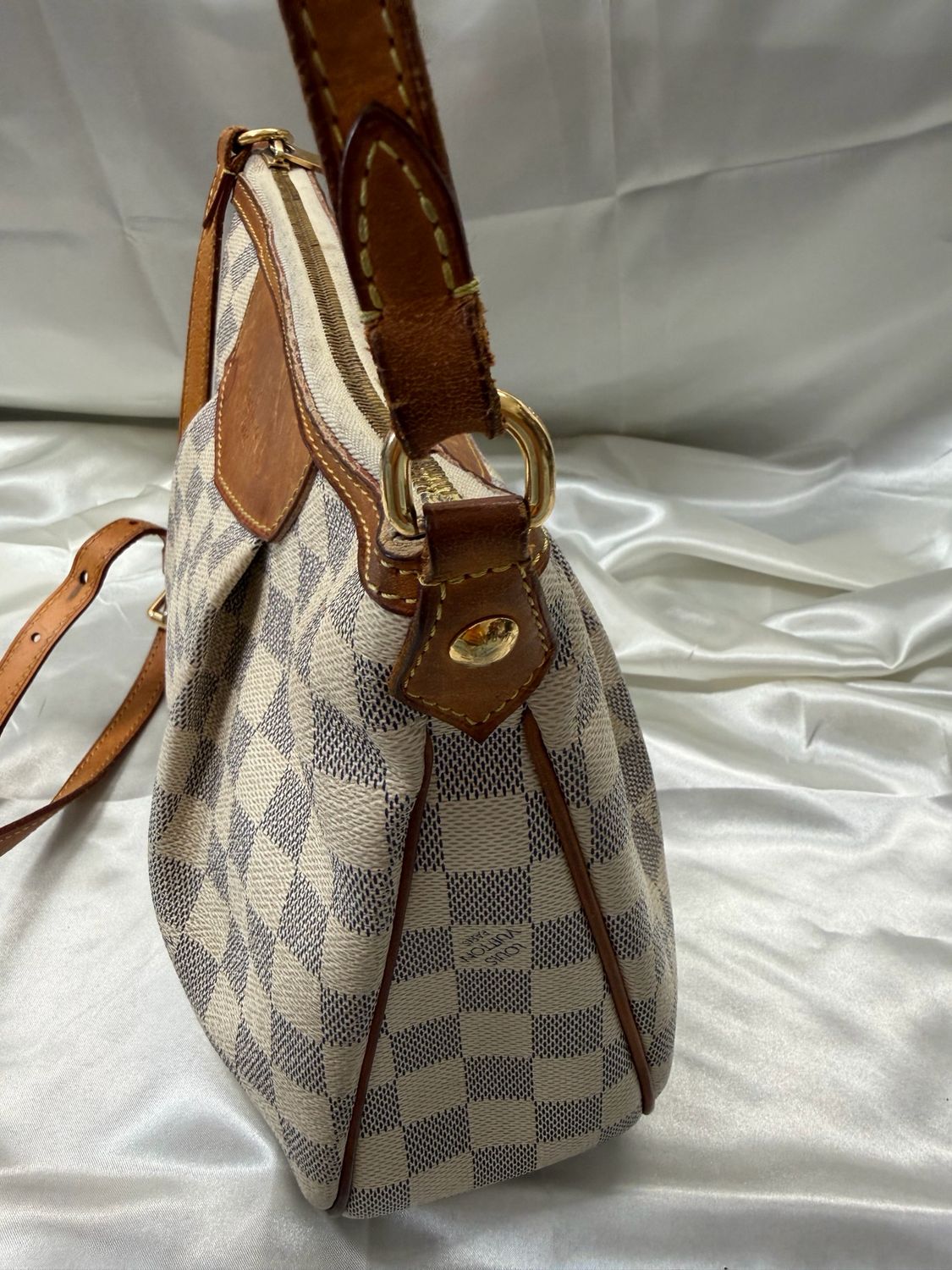 Louis Vuitton Damier Azur Siracusa Pm Shoulder Messenger Crossbody