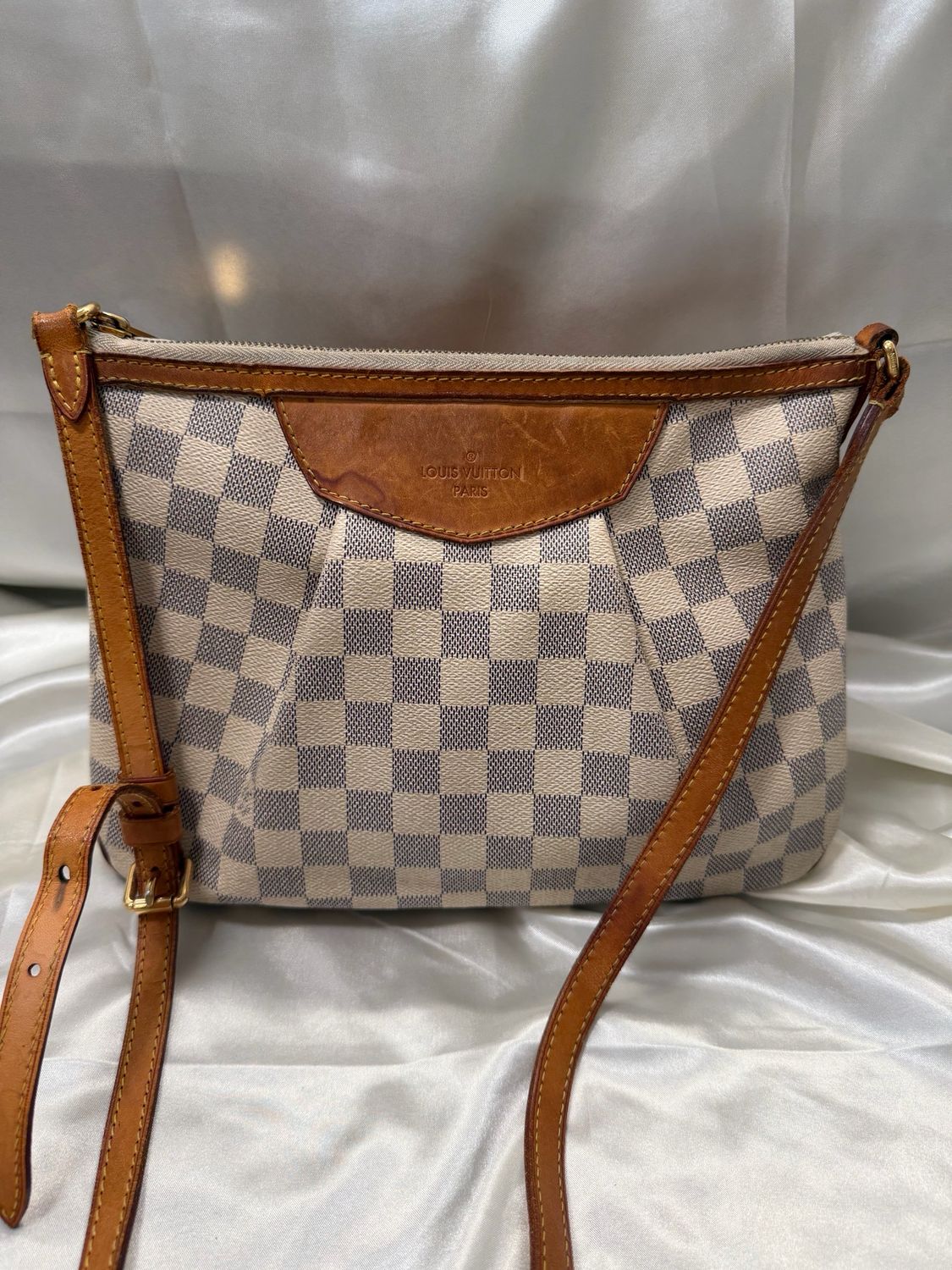 Louis Vuitton Damier Azur Siracusa Pm Shoulder Messenger Crossbody