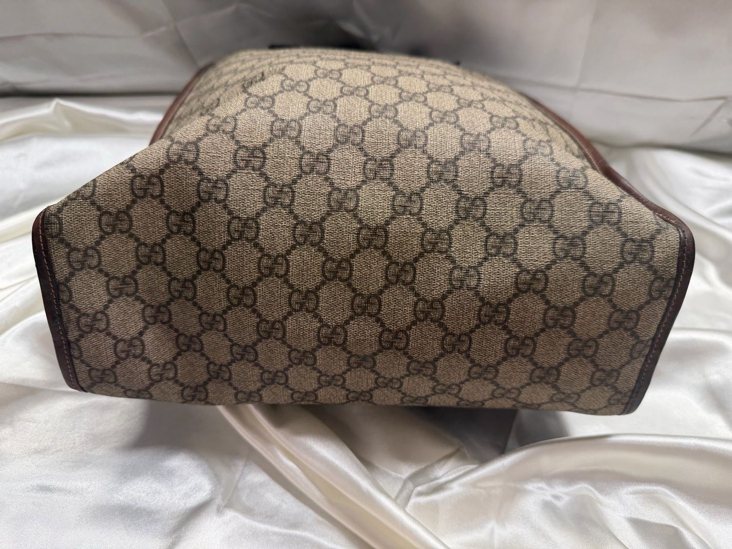 Gucci Supreme Monogram Web Loop Tote Vertical Shoulder
