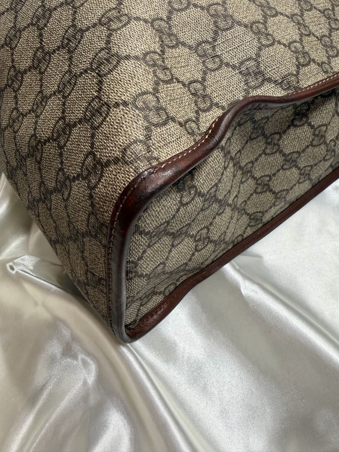 Gucci Supreme Monogram Web Loop Tote Vertical Shoulder