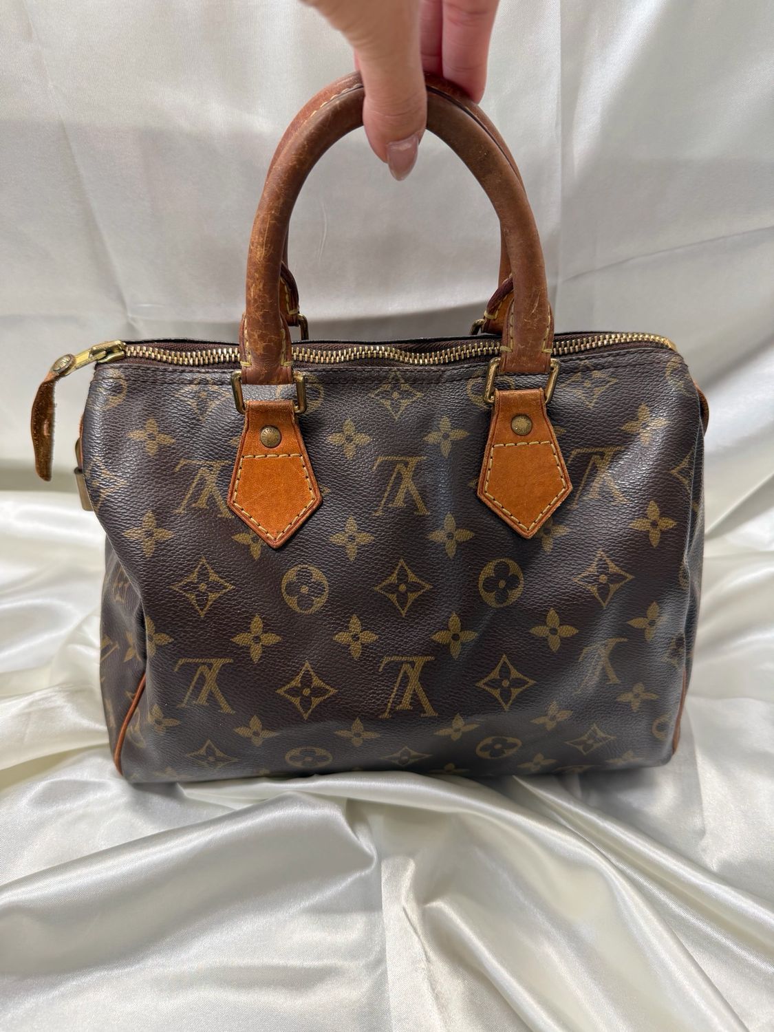 Louis Vuitton Monogram Speedy 25 Satchel Boston Top Handle