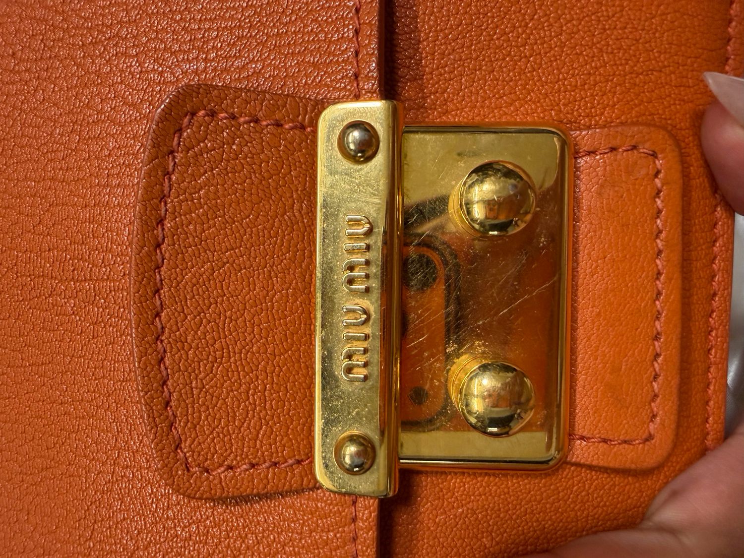 Miu Miu Madras Flap Top Handle Crossbody Sling Messenger