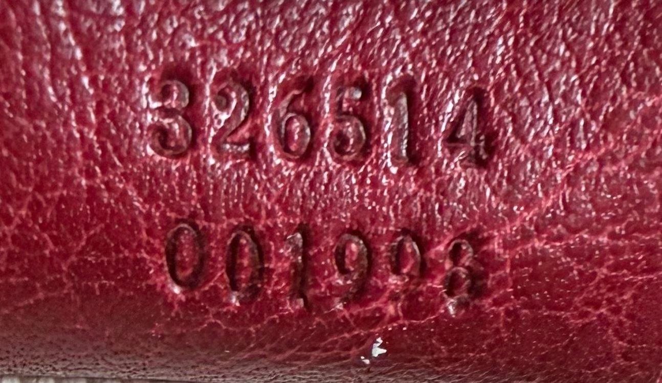 Gucci Pebbled Leather Hobo Miss Gg Sling in Red