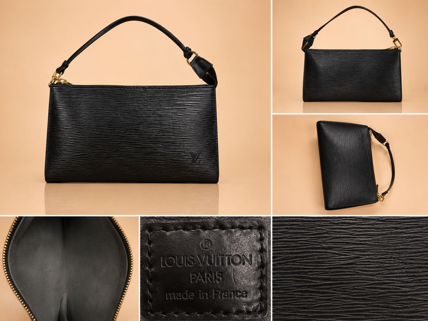Louis Vuitton Epi Pochette Accesoires in Noir