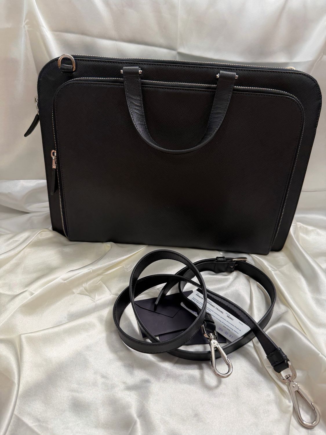 Prada Saffiano Briefcase Sling Crossbody Laptop